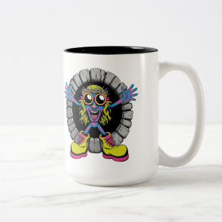 Tasse 2 Couleurs Monstre à couronne d'épines psychédélique
