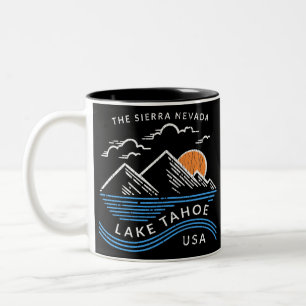 Tasse 2 Couleurs Mont du lac Tahoe Sierra Nevada