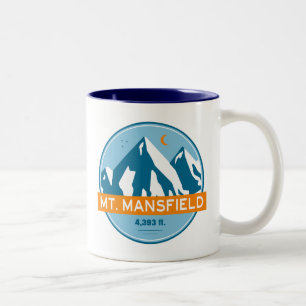 Tasse 2 Couleurs Mont Mansfield Vermont Stars Moon