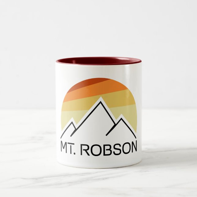 Tasse 2 Couleurs Mont Robson Retro (Centre)