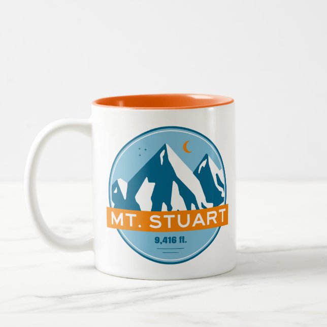 Tasse 2 Couleurs Mont Stuart Washington Stars Moon (Gauche)