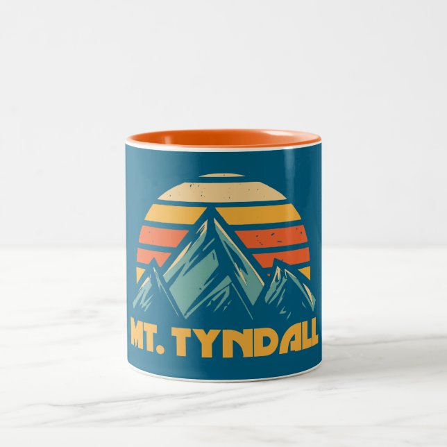 Tasse 2 Couleurs Mont Tyndall California Retro Turquoise (Centre)