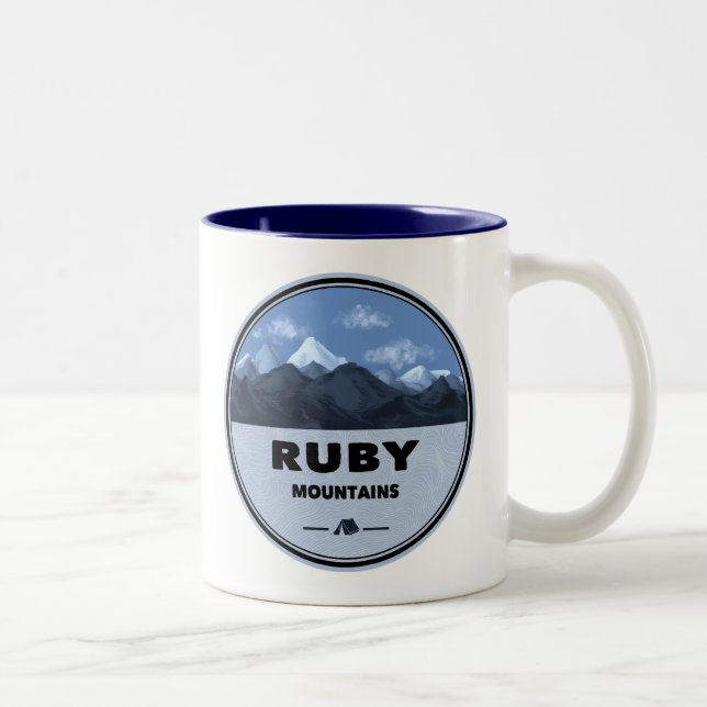 Tasse 2 Couleurs Montagnes Ruby Nevada Camping (Droit)