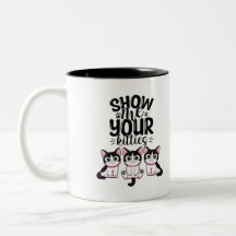 Montrez-Moi Votre Boug À Café À Deux Tons Kitties