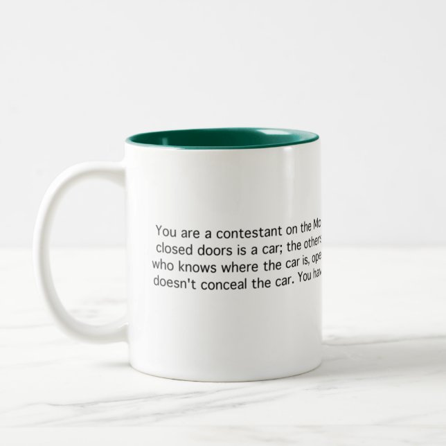 Tasse 2 Couleurs Monty Hall (Gauche)