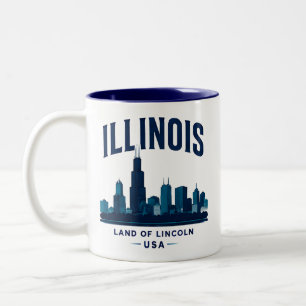 Tasse 2 Couleurs Monuments emblématiques de l'Illinois