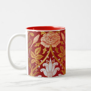 Tasse 2 Couleurs Morris - Vintage 1893 Rose et Motif Lily Flower
