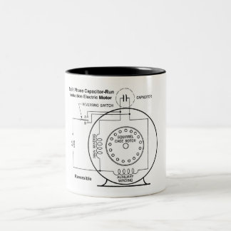 Tasse 2 Couleurs Moteur d'induction à phase fractionnée du condensa