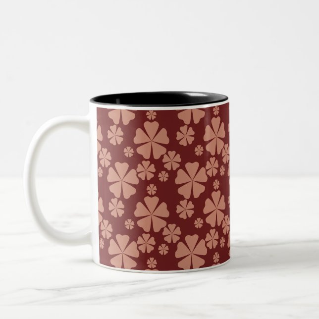 Tasse 2 Couleurs Motif Abstrait Brown à la boue (Gauche)