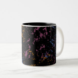 Tasse 2 Couleurs Motif Abstrait inégal