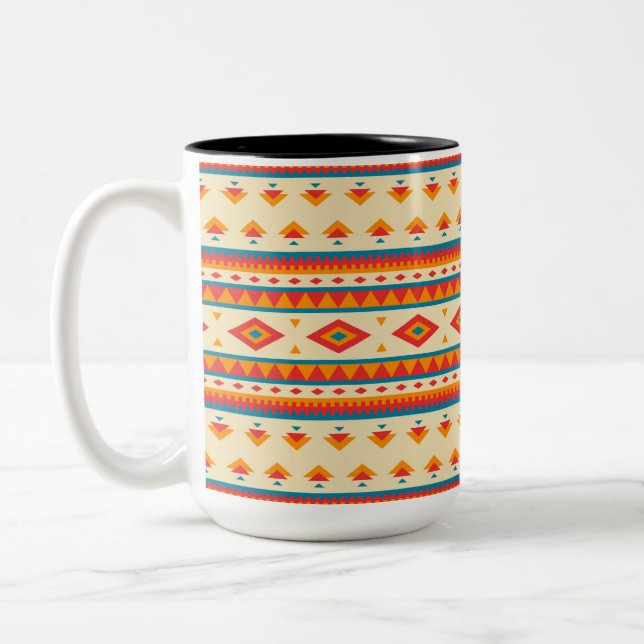 Tasse 2 Couleurs Motif amérindien (Gauche)