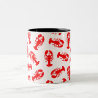 Motif animal de homard rouge mignon