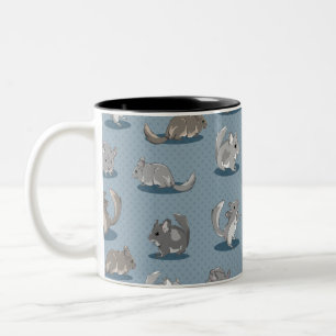 Tasse 2 Couleurs Motif Chinchilla