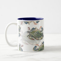 Motif de crabe bleu