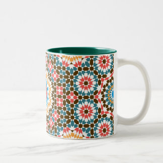 Tasse 2 Couleurs Motif de style marocain