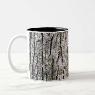 Tasse 2 Couleurs Motif d'écorce de chêne