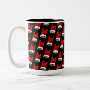 Tasse 2 Couleurs Motif des cornes de Noël en métal lourd