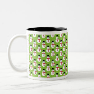 Tasse 2 Couleurs Motif des neigeurs de Noël