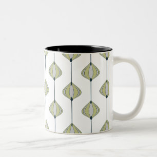 Tasse 2 Couleurs motif feuille