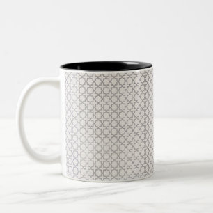 Tasse 2 Couleurs Motif géométrique beige islamique