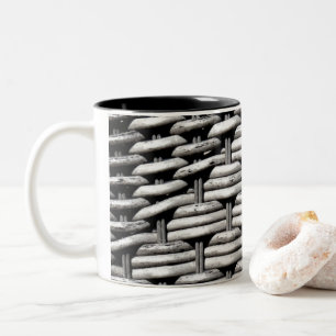 Tasse 2 Couleurs Motif gris Abstrait et élégant