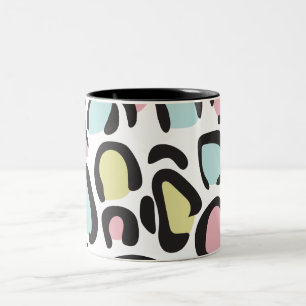 Tasse 2 Couleurs Motif imprimé animal des années 1980