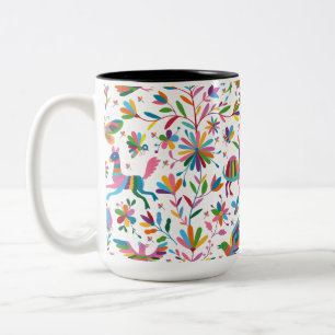 Tasse 2 Couleurs Motif lumineux à l'ottomi mexicain