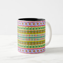 Tasse 2 Couleurs Motif Motif de Noël