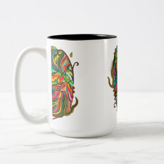 Tasse 2 Couleurs Motif Portail Abstrait d'origine