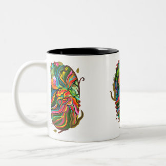 Tasse 2 Couleurs Motif Portail Abstrait d'origine