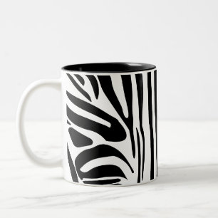 Tasse 2 Couleurs Motif zèbre