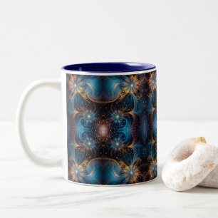 Tasse 2 Couleurs Motifs de mandelbrot torse