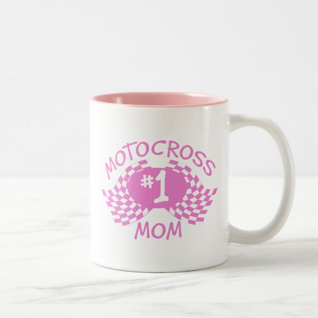 Tasse 2 Couleurs Motocross Maman (Droit)