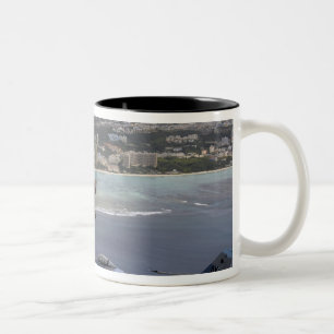 Tasse 2 Couleurs Mouche de combat des Falcons trois F-16 dans la