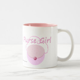 Tasse 2 Couleurs Mouton de la petite fille rose