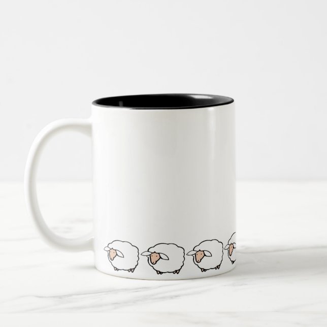 Tasse 2 Couleurs Moutons (Gauche)