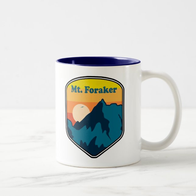 Tasse 2 Couleurs Mt. Foraker Alaska Sunrise (Droit)