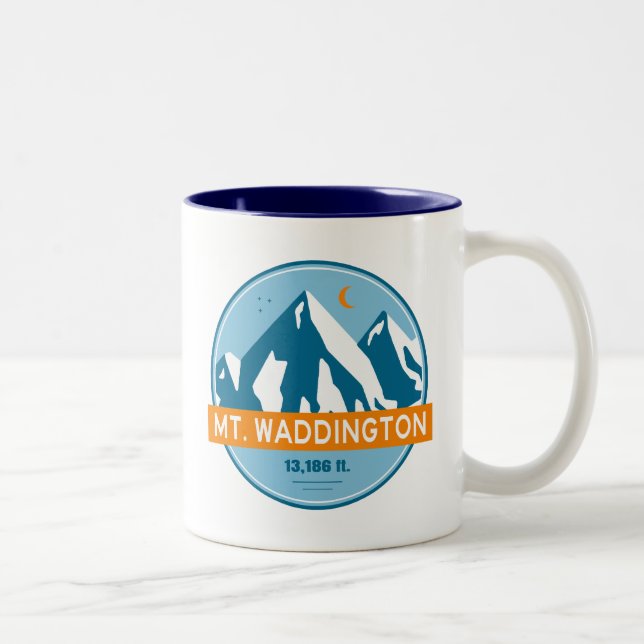 Tasse 2 Couleurs Mt. Waddington Colombie-Britannique Stars Moon (Droit)