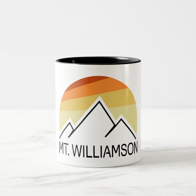 Tasse 2 Couleurs Mt. Williamson California Retro (Centre)