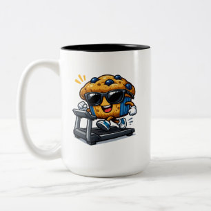 Tasse 2 Couleurs Muffin sur tapis roulant