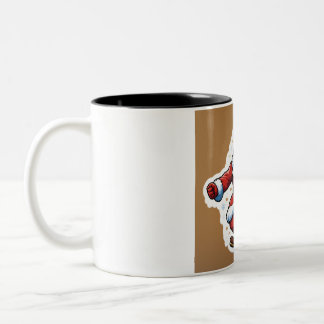 Tasse 2 Couleurs "Mug du Père Noël Festif"