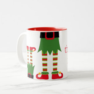 Tasse 2 Couleurs Mug-Elf de Noël