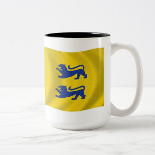 Tasse 2 Couleurs Mugue du drapeau de la minorité danoise du Schlesw