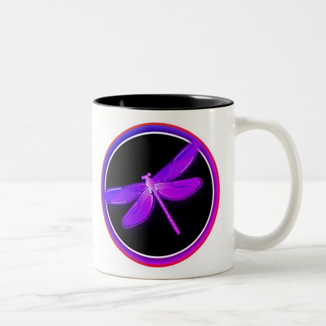 Tasse 2 Couleurs muqueuse de libellule (Droit)