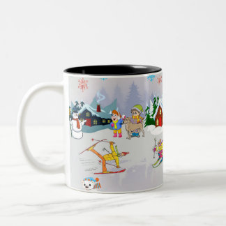 Tasse 2 Couleurs Muqueuse de saison hivernale