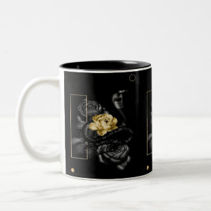 Tasse 2 Couleurs murale rose et serpent,