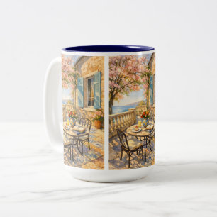 Tasse 2 Couleurs Murmur de Sauge Vie marine vintage