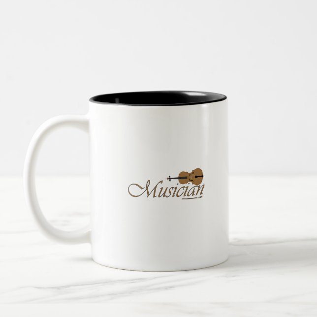 Tasse 2 Couleurs Musicien (Gauche)