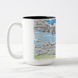 Tasse 2 Couleurs Musique