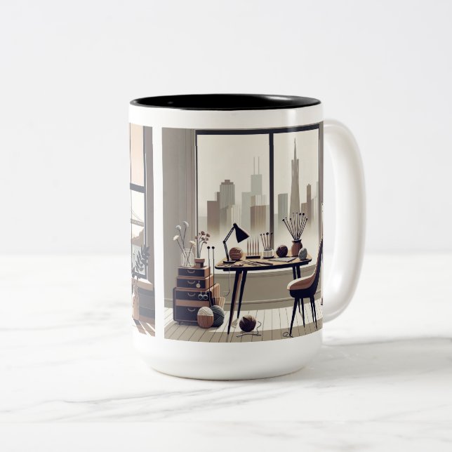 Tasse 2 Couleurs Musique (Devant droit)